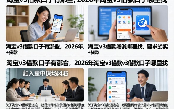 淘宝v3借款口子有哪些，2026年淘宝v3借款口子哪里找
