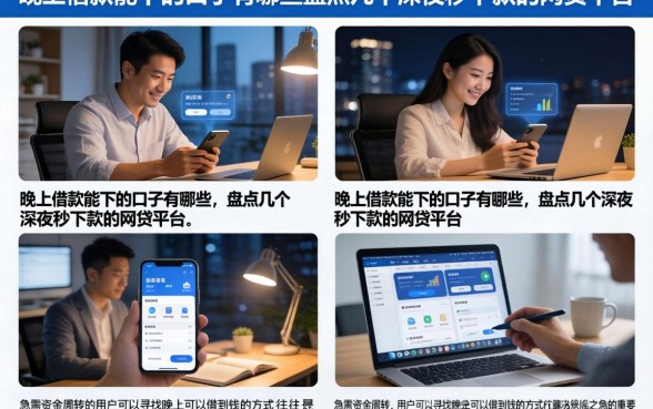 晚上借款能下的口子有哪些，盘点几个深夜秒下款的网贷平台