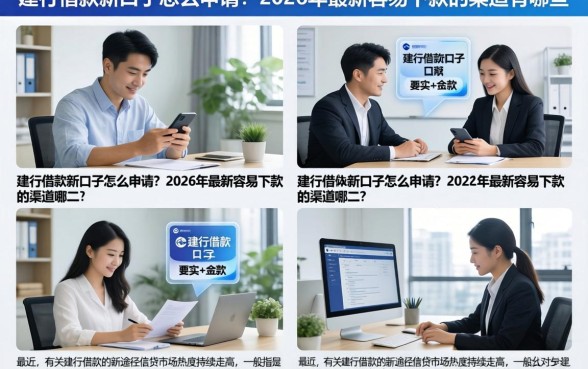 建行借款新口子怎么申请？2026年最新容易下款的渠道有哪些？
