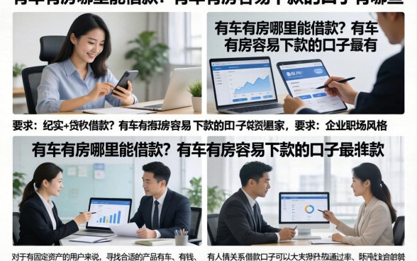 有车有房哪里能借款？有车有房容易下款的口子有哪些