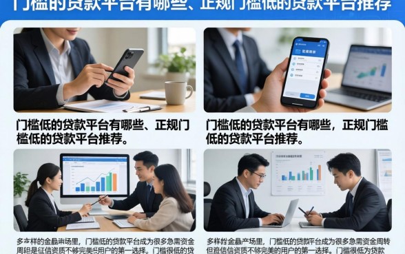门槛低的贷款平台有哪些，正规门槛低的贷款平台推荐