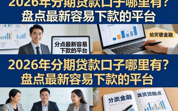 2026年分期贷款口子哪里有？盘点最新容易下款的平台