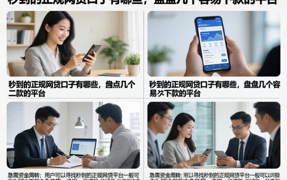 秒到的正规网贷口子有哪些,盘点几个容易下款的平台