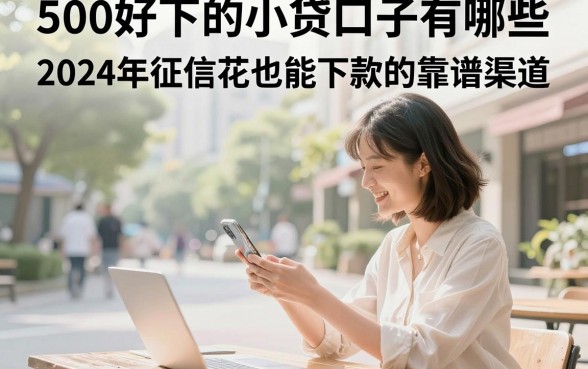 500好下的小贷口子有哪些，2024年征信花也能下款的靠谱渠道