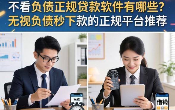 不看负债正规贷款的软件有哪些？无视负债秒下款的正规平台推荐