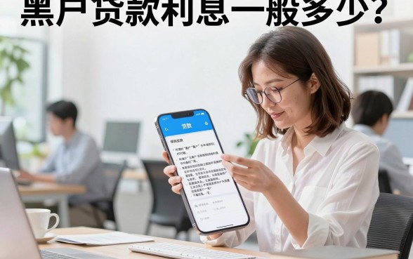 黑户贷款利息一般多少?黑户哪里可以贷款利息低?
