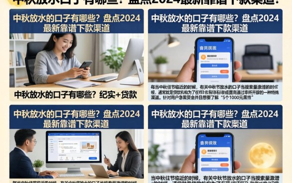 中秋放水的口子有哪些？盘点2026最新靠谱下款渠道