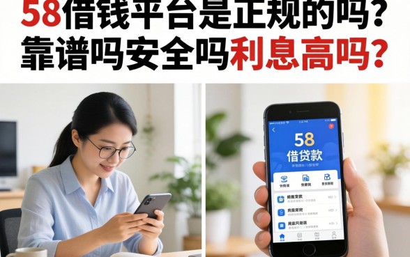 58借钱平台是正规的吗？靠谱吗安全吗利息高吗