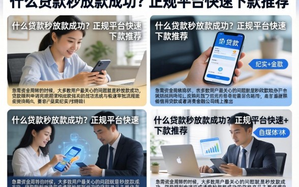 什么贷款秒放款成功？正规平台快速下款推荐