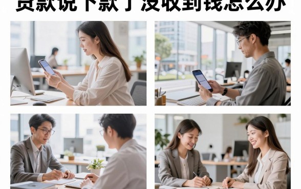 贷款说下款了没收到钱怎么办，贷款显示已下款但资金未到账怎么回事
