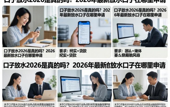 口子放水2026是真的吗？2026年最新放水口子在哪里申请