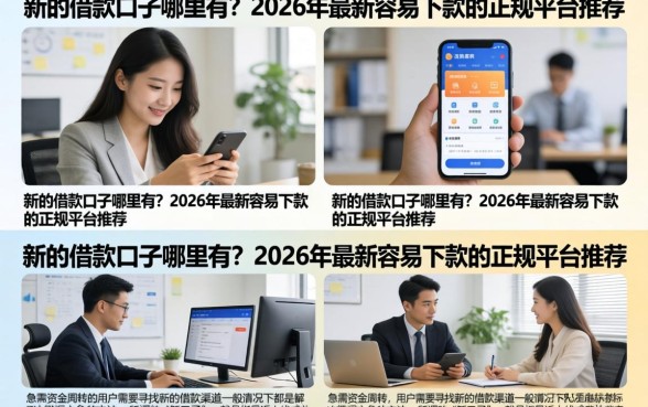 新的借款口子哪里有？2026年最新容易下款的正规平台推荐
