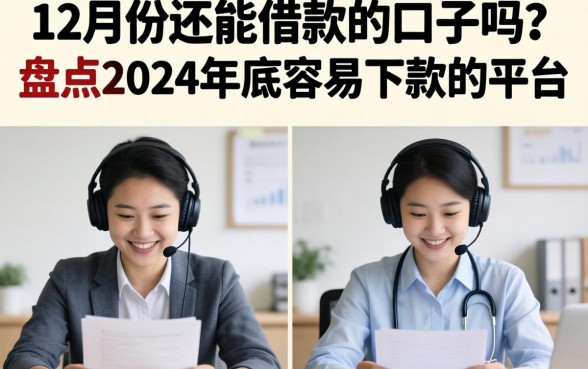 12月份还能借款的口子吗？盘点2024年底容易下款的平台