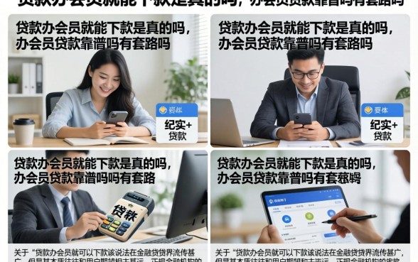 贷款办会员就能下款是真的吗，办会员贷款靠谱吗有套路吗