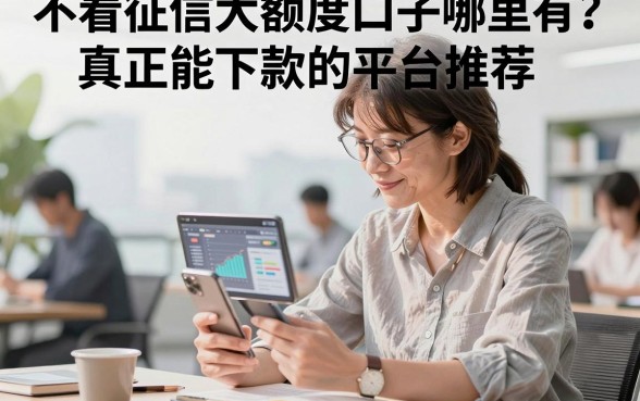 不看征信大额度口子哪里有?真正能下款的平台推荐