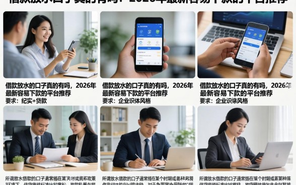 借款放水的口子真的有吗，2026年最新容易下款的平台推荐