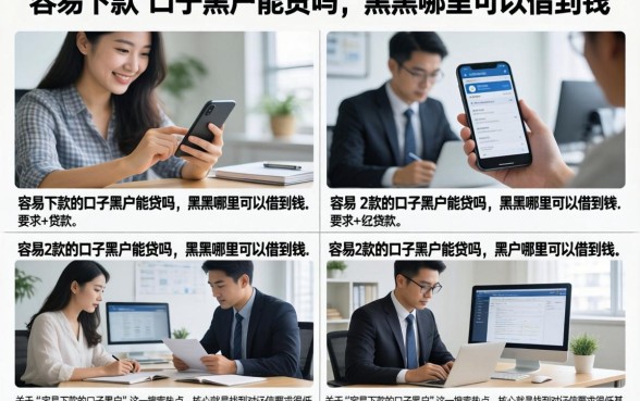 容易下款的口子黑户能贷吗，黑户哪里可以借到钱