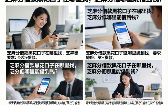 芝麻分借款黑花口子在哪里找，芝麻分低哪里能借到钱？