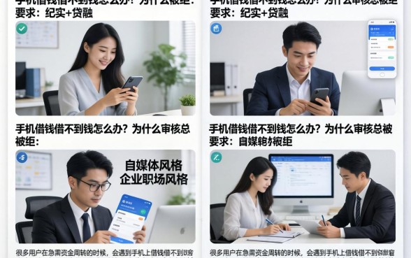 手机借钱借不到钱怎么办?为什么审核总被拒?