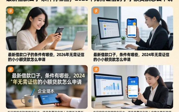 最新借款口子的条件有哪些，2026年无需征信的小额贷款怎么申请