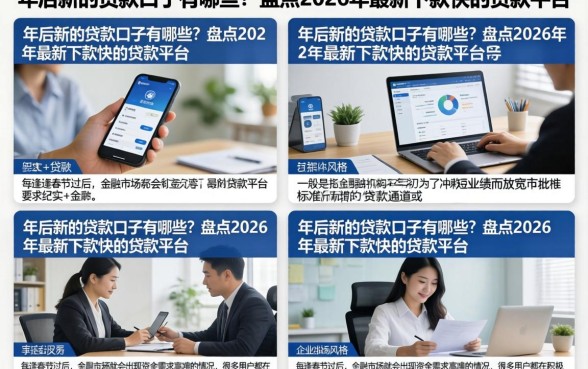 年后新的贷款口子有哪些？盘点2026年最新下款快的贷款平台