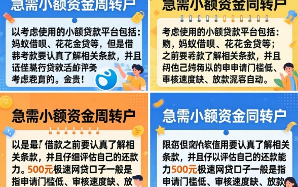 500元极速网贷口子哪里有？黑户秒下款的正规平台推荐