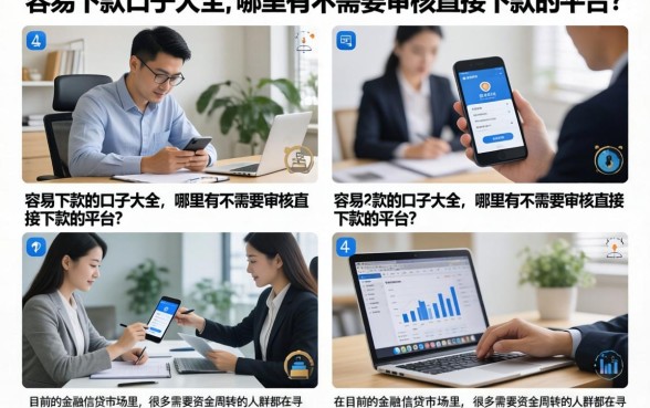 容易下款的口子大全,哪里有不需要审核直接下款的平台?