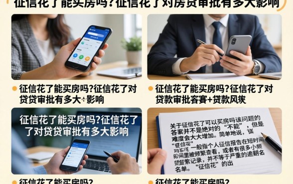 征信花了能买房吗？征信花了对房贷审批有多大影响