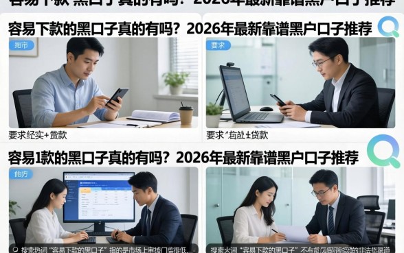 容易下款的黑口子真的有吗？2026年最新靠谱黑户口子推荐