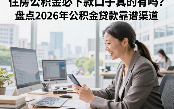 住房公积金必下款口子真的有吗?盘点2026年公积金贷款靠谱渠道