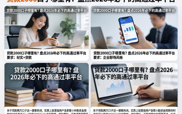 贷款2000口子哪里有？盘点2026年必下的高通过率平台