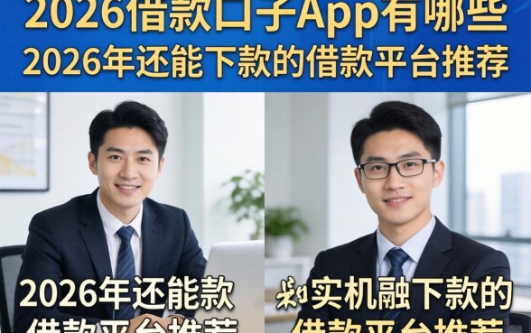2026借款口子app有哪些，2026年还能下款的借款平台推荐