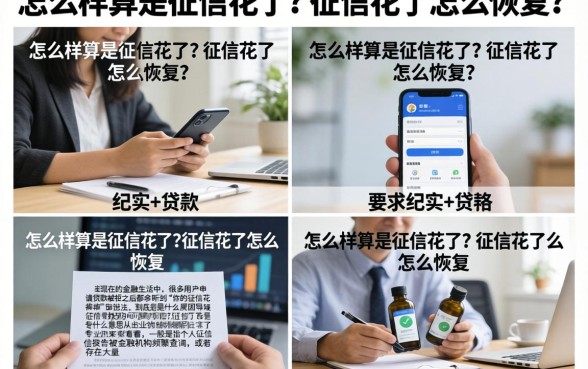 怎么样算是征信花了?征信花了怎么恢复?
