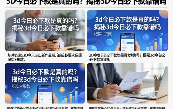 3d今日必下款是真的吗？揭秘3d今日必下款靠谱吗