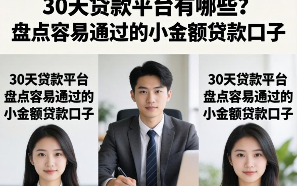 30天贷款平台有哪些？盘点容易通过的小额贷款口子