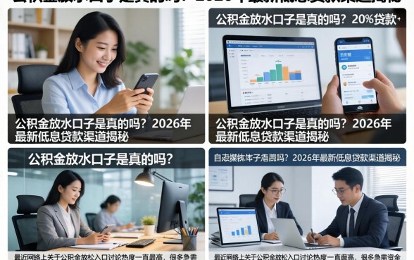 公积金放水口子是真的吗？2026年最新低息贷款渠道揭秘