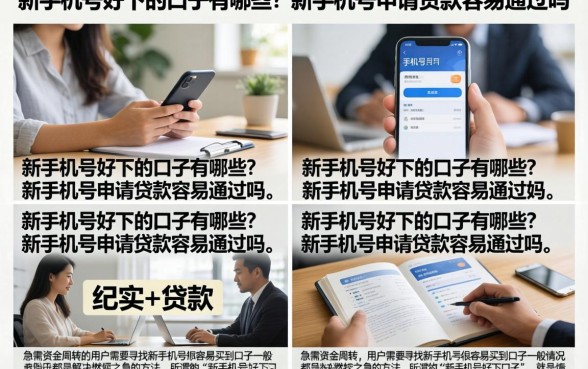 新手机号好下的口子有哪些?新手机号申请贷款容易通过吗?