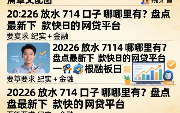2026放水714口子哪里有？盘点最新下款快的网贷平台