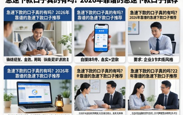 急速下款的口子真的有吗？2026年靠谱的急速下款口子推荐