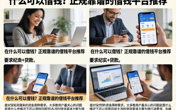 在什么可以借钱？正规靠谱的借钱平台推荐