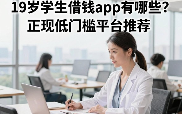 19岁学生借钱app有哪些？正规低门槛平台推荐