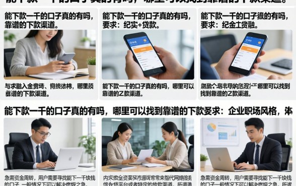 能下款一千的口子真的有吗，哪里可以找到靠谱的下款渠道