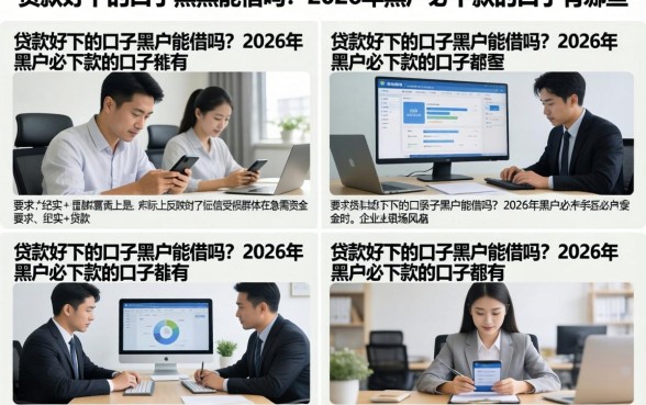 贷款好下的口子黑户能借吗?2026年黑户必下款的口子有哪些
