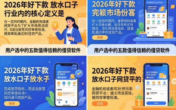 2026好下款的放水口子有哪些，2026年最新容易下款的放水口子推荐