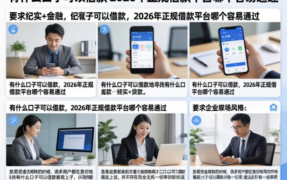 有什么口子可以借款,2026年正规借款平台哪个容易通过