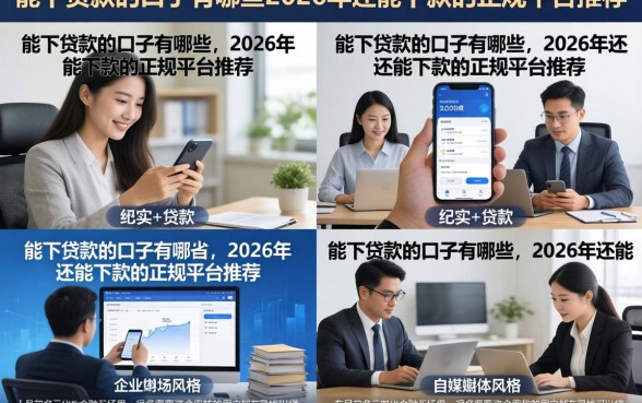 能下贷款的口子有哪些,2026年还能下款的正规平台推荐