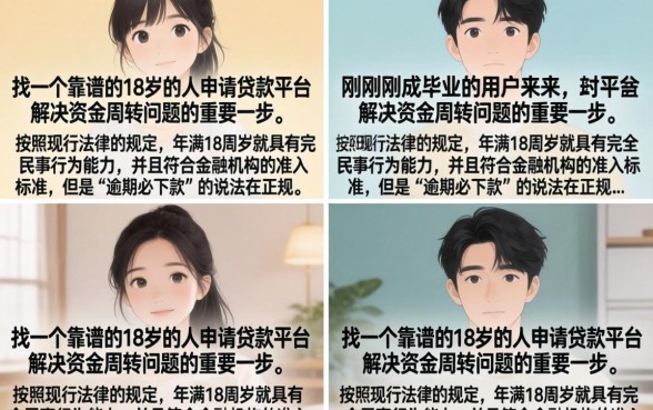 18周岁申请贷款平台有哪些？正规靠谱的借款渠道推荐