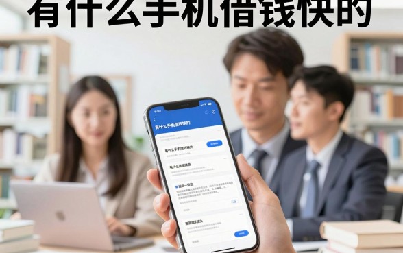 有什么手机借钱快的,哪个手机贷款平台下款速度快额度高