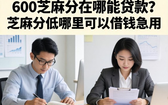 600芝麻分在哪能贷款？芝麻分低哪里可以借钱急用