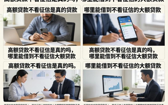 高额贷款不看征信是真的吗，哪里能借到不看征信的大额贷款